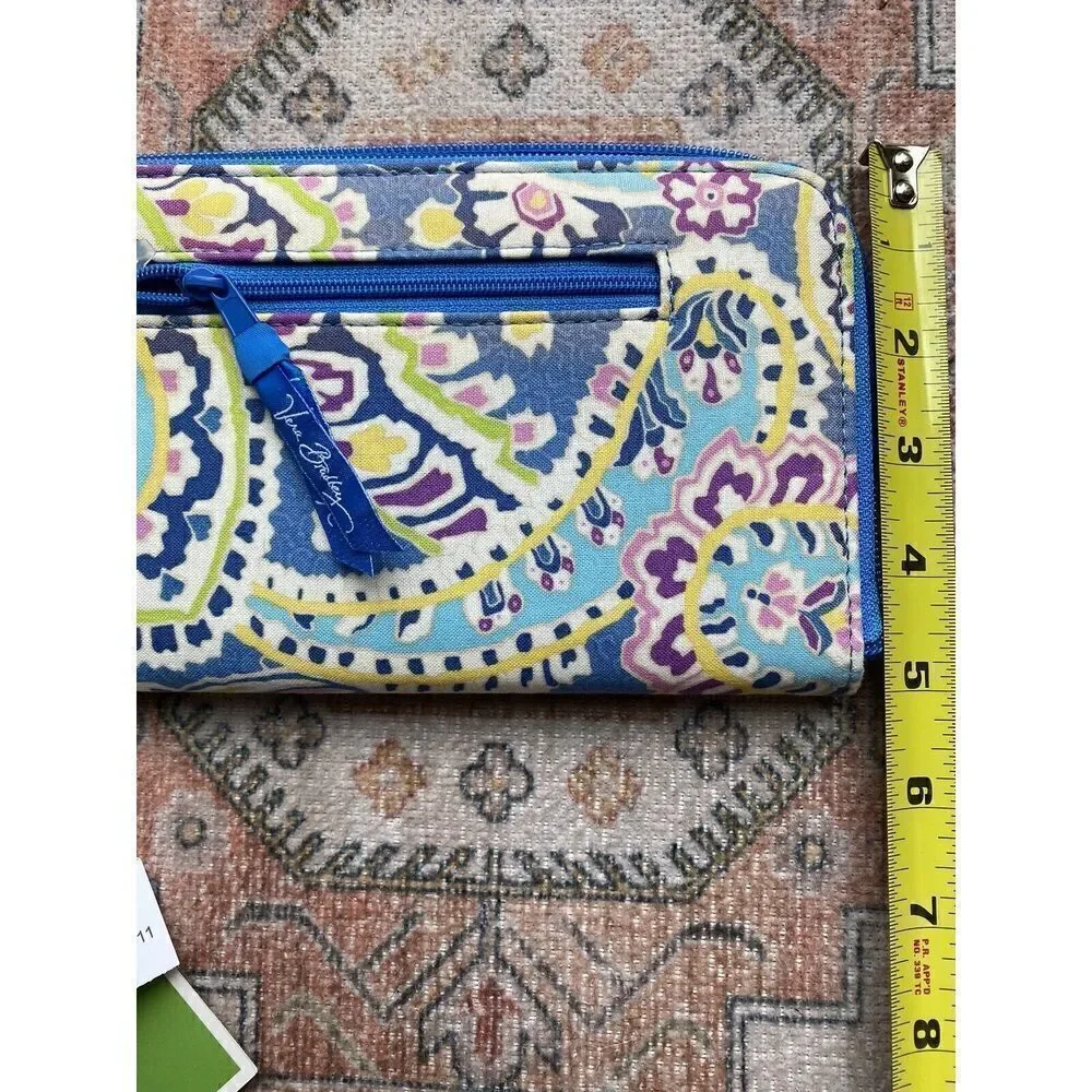 Vera Bradley Floral Paisley Card Holder Wallet - Picture 7 of 9